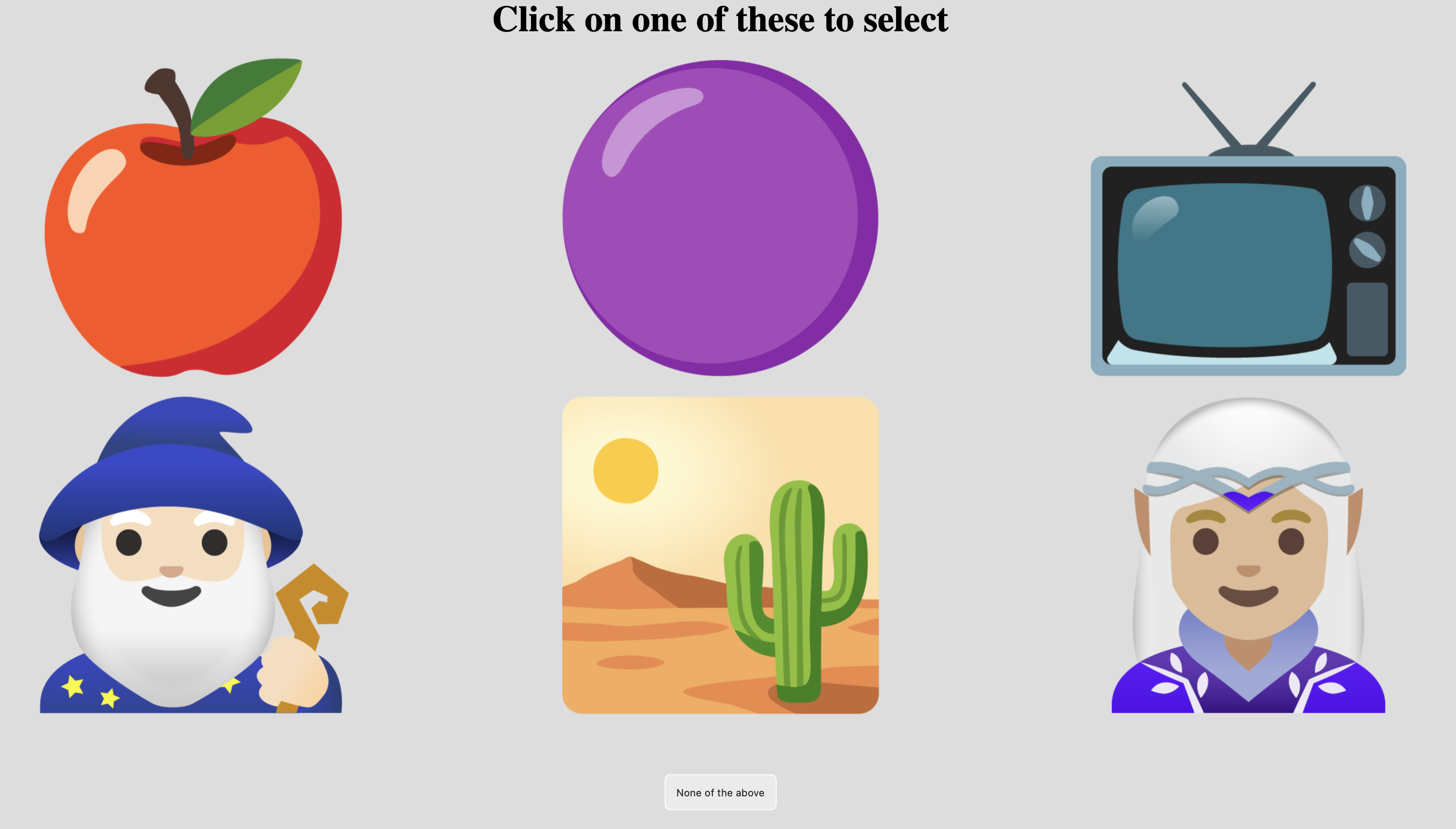 Example Gallery Select task