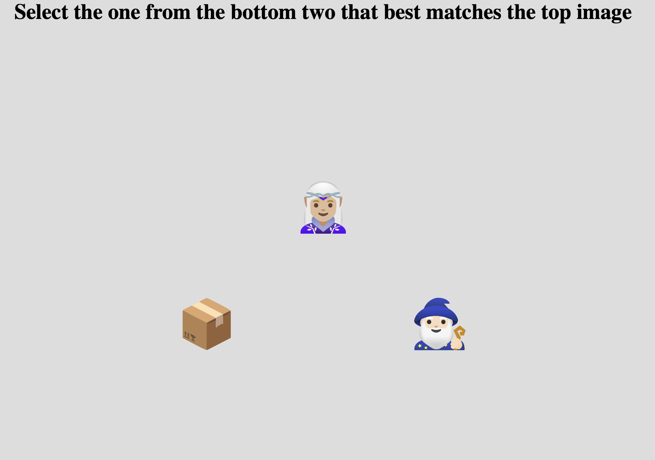 Example Match-to-Sample task