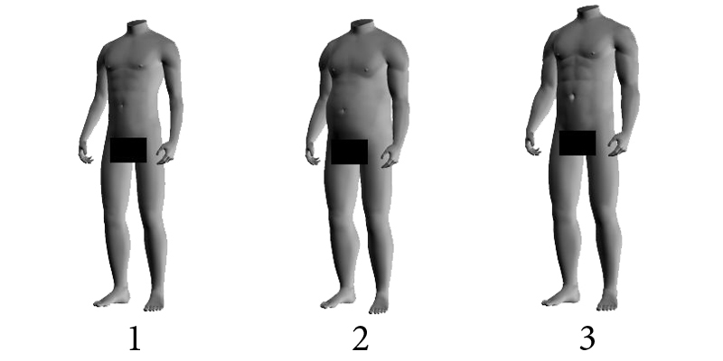 Example Cambridge Body Memory Test stimulus